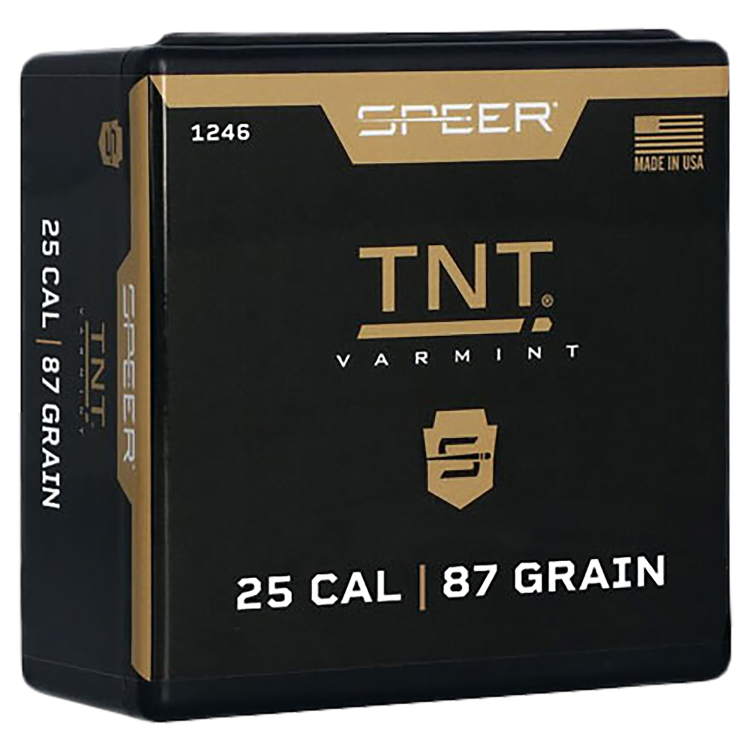 Speer 25 Caliber .257 87 Gr Jacketed Hollow Point 100 Per Box
