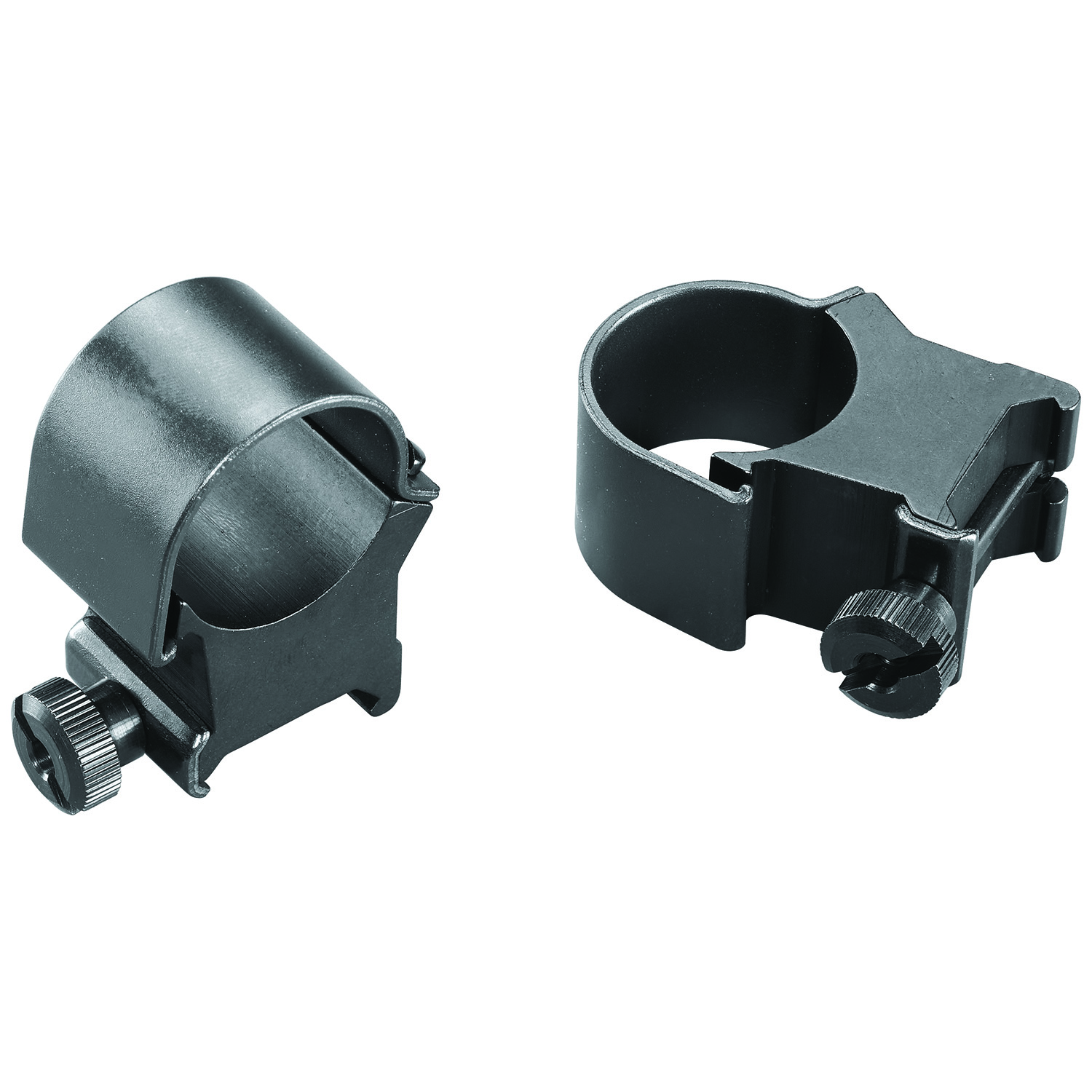 Weaver Detachable Top Mount Rings 1 in Extra High Matte Black