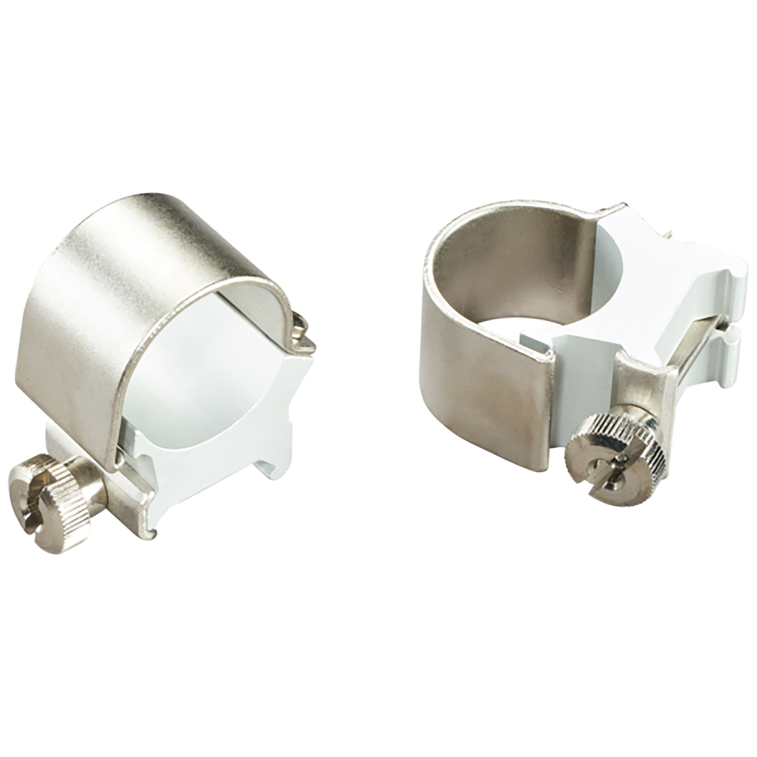 Weaver Detachable Top Mount Rings Silver 1 In. High