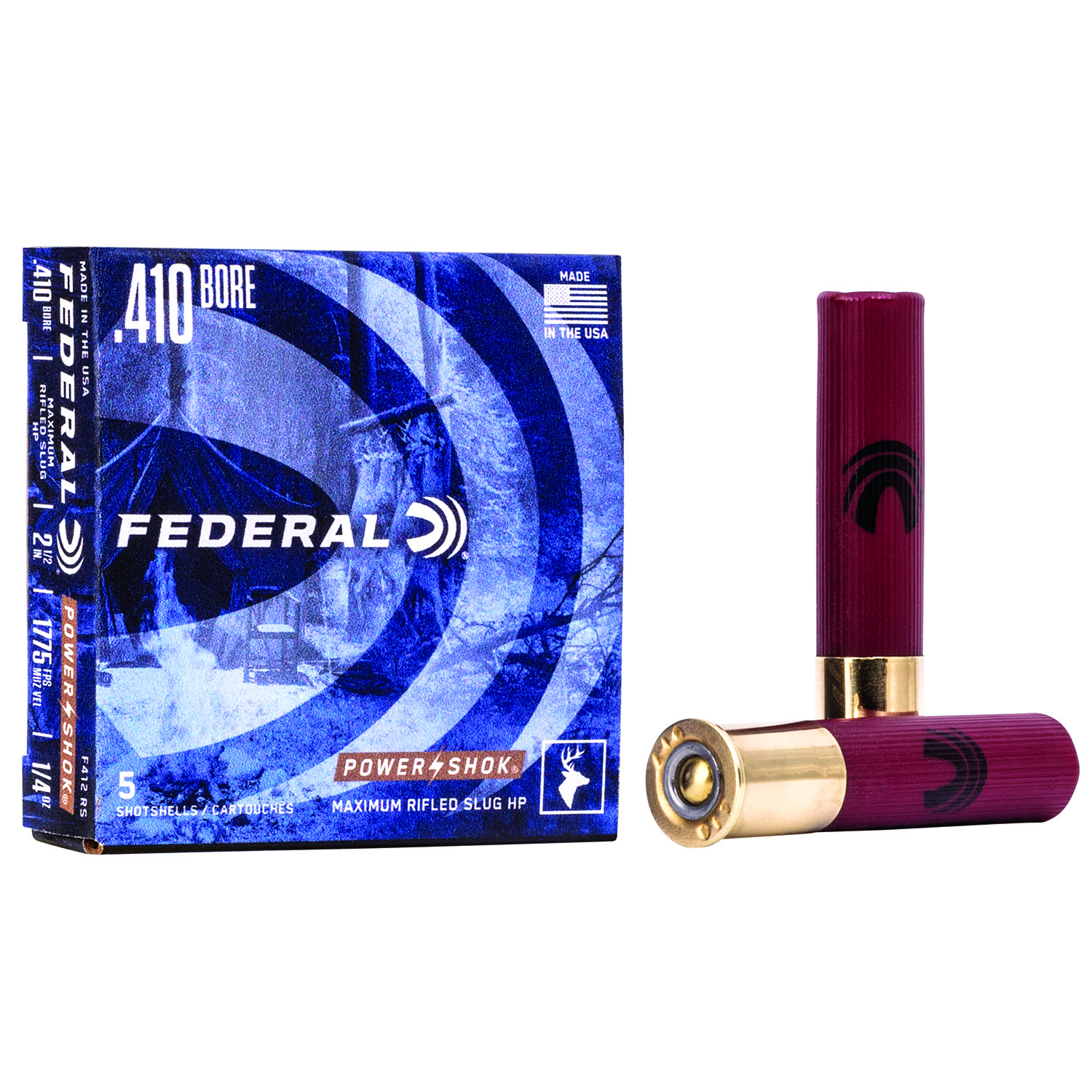 Federal Powershok 410GA 2.5 Hollow Point Rifled Slug 5RD