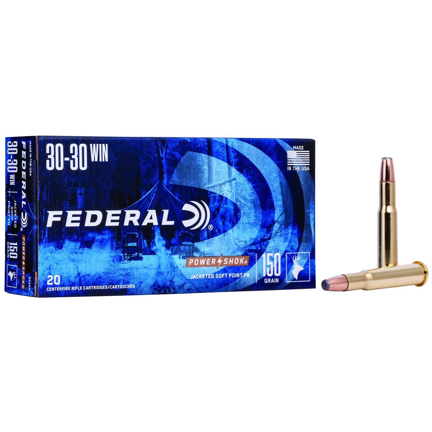 Federal Powershok 30-30 Win 150GR Soft Point 20RD