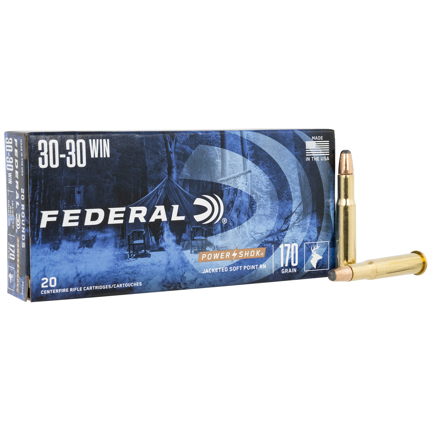 Federal Powershok 30-30 Win 170GR Soft Point 20RD