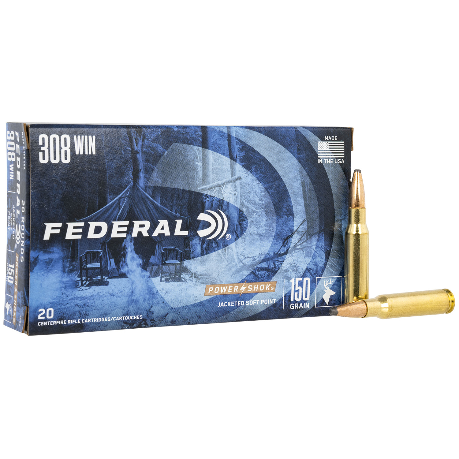 Federal Powershok 308 Win 150GR Soft Point 20RD