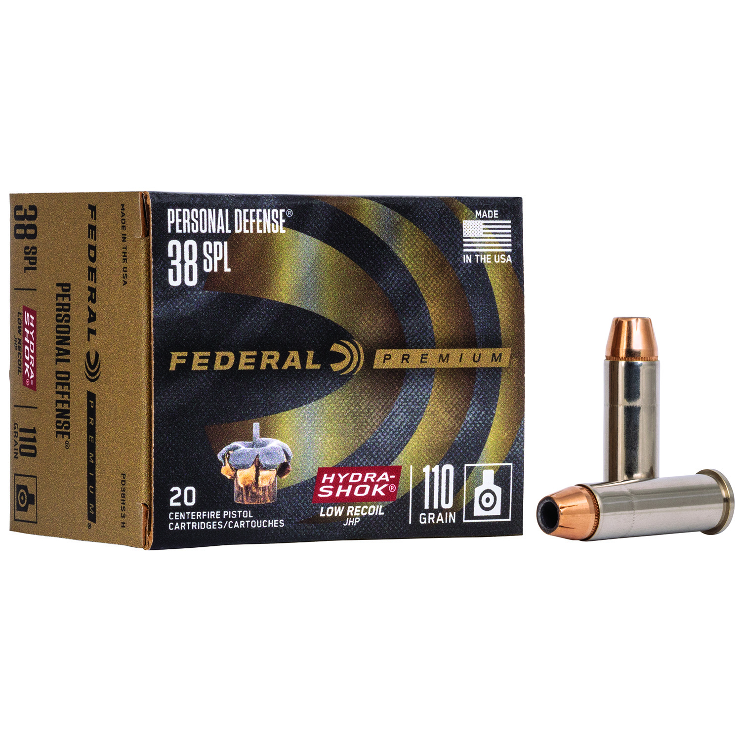Federal Premium Personal Defense 38 Special 110GR Jhp 20RD