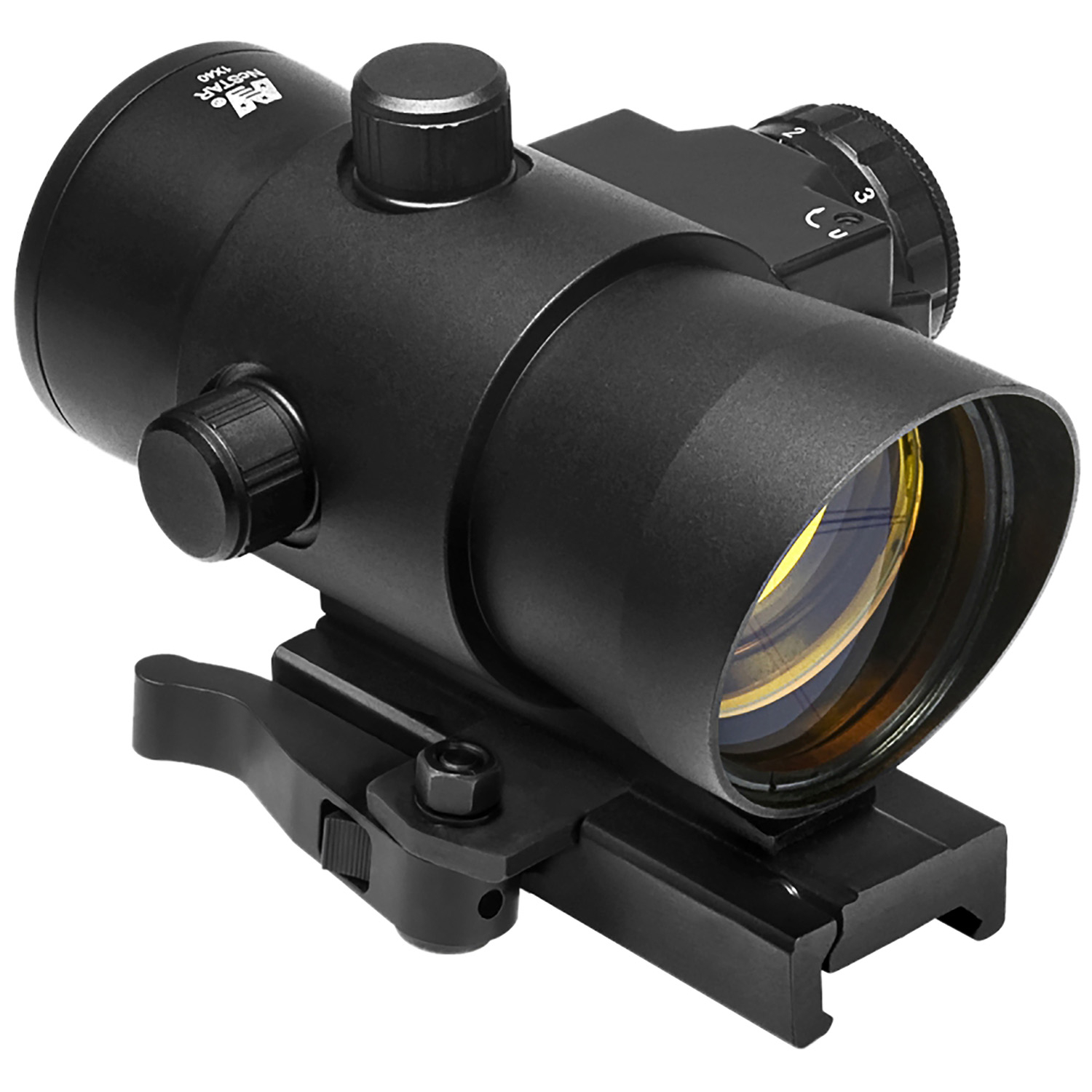 Ncstar 1X40 Red Dot Sight With Built-in Red Laser