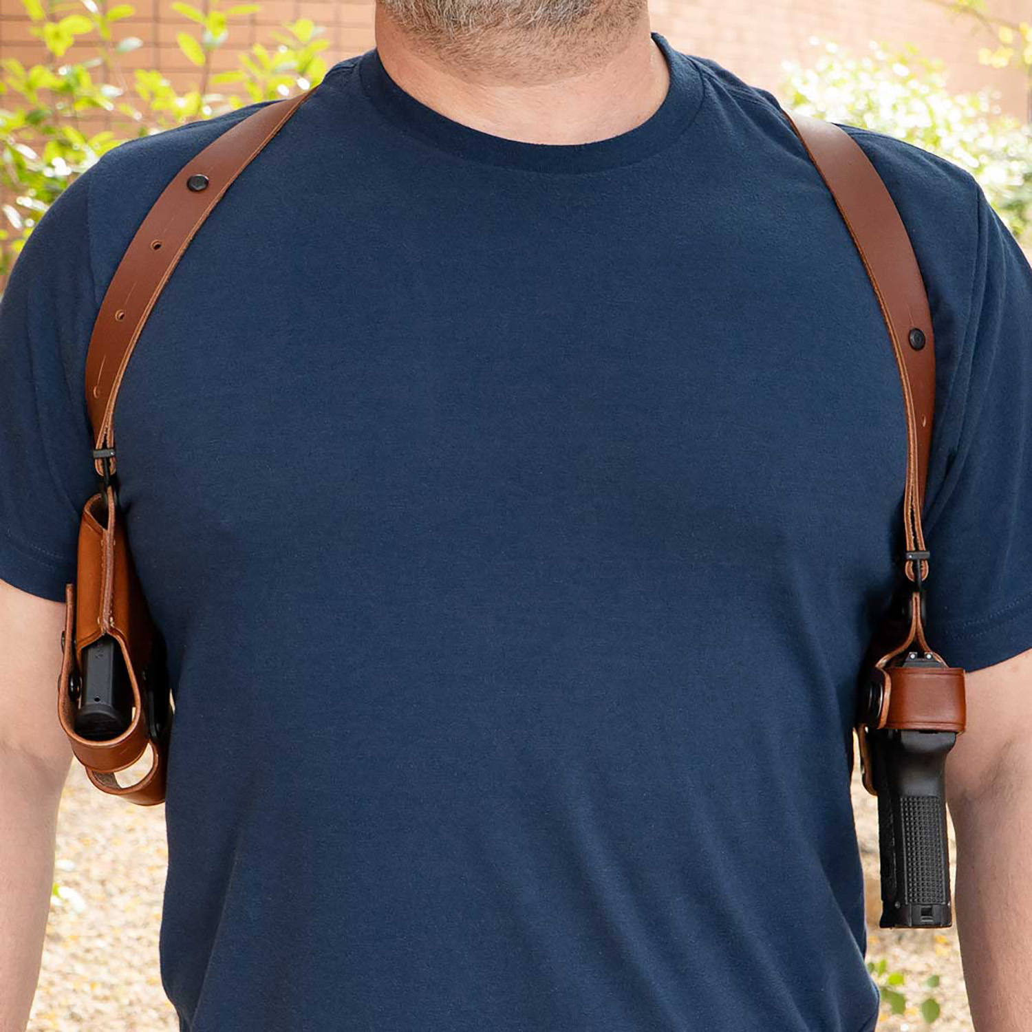 Galco MC202 Miami Classic Shoulder Holster Tan Leather - Image 2