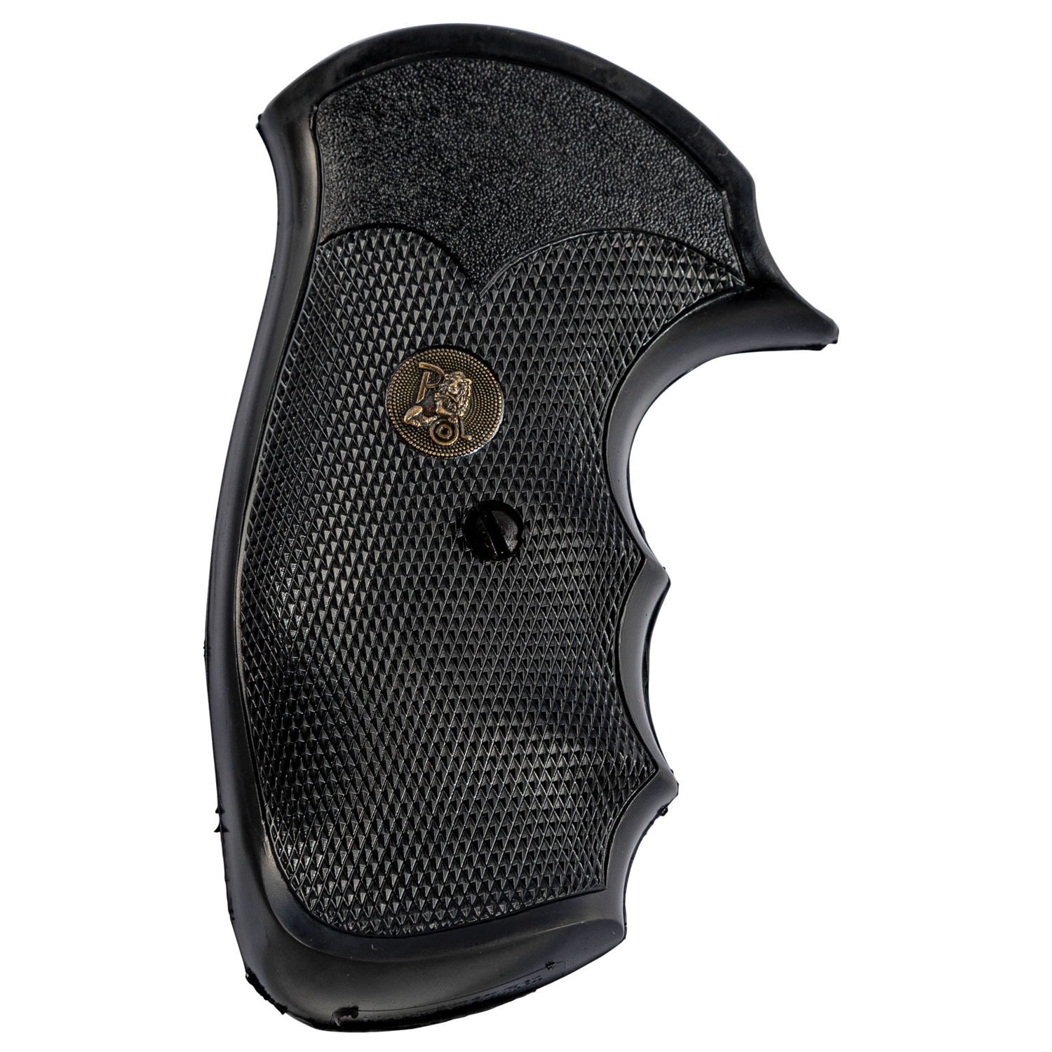 Pachmayr Gripper Pistol Grip for S&w J Frame Round Butt - Black Rubber