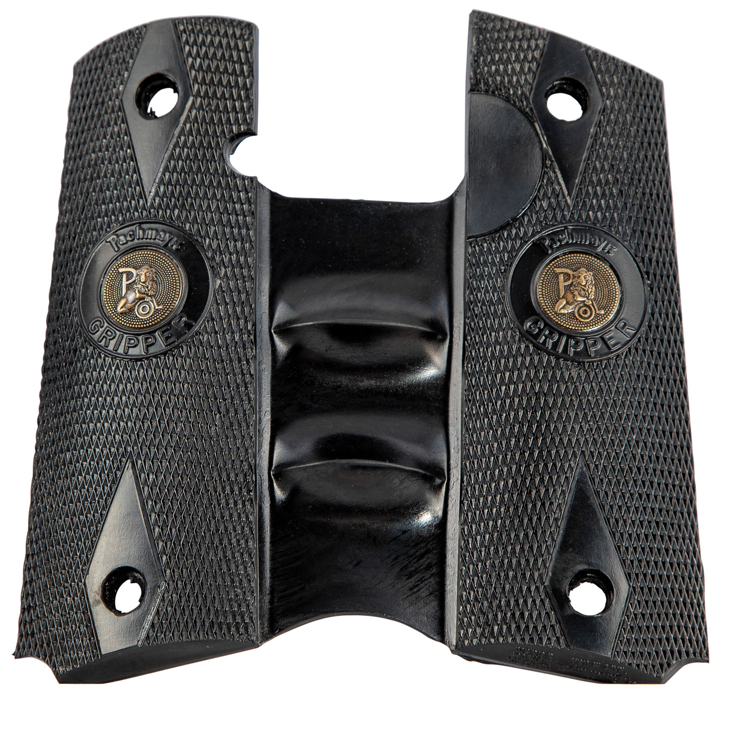 Pachmayr Signature Grip for Colt 1911 With Finger Grooves - Black
