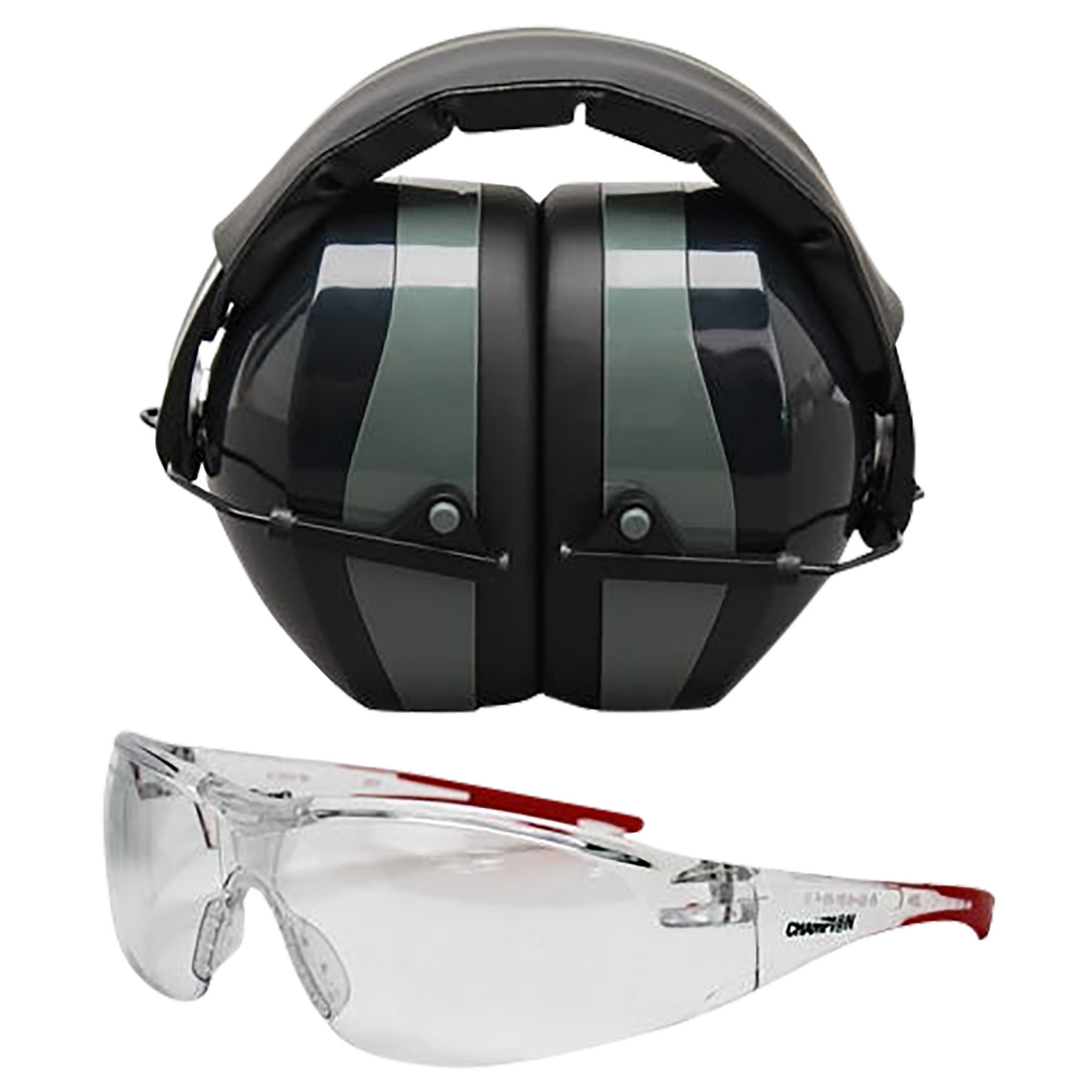 Champion Ballistic Eyes and Ears Combo - Black/gray