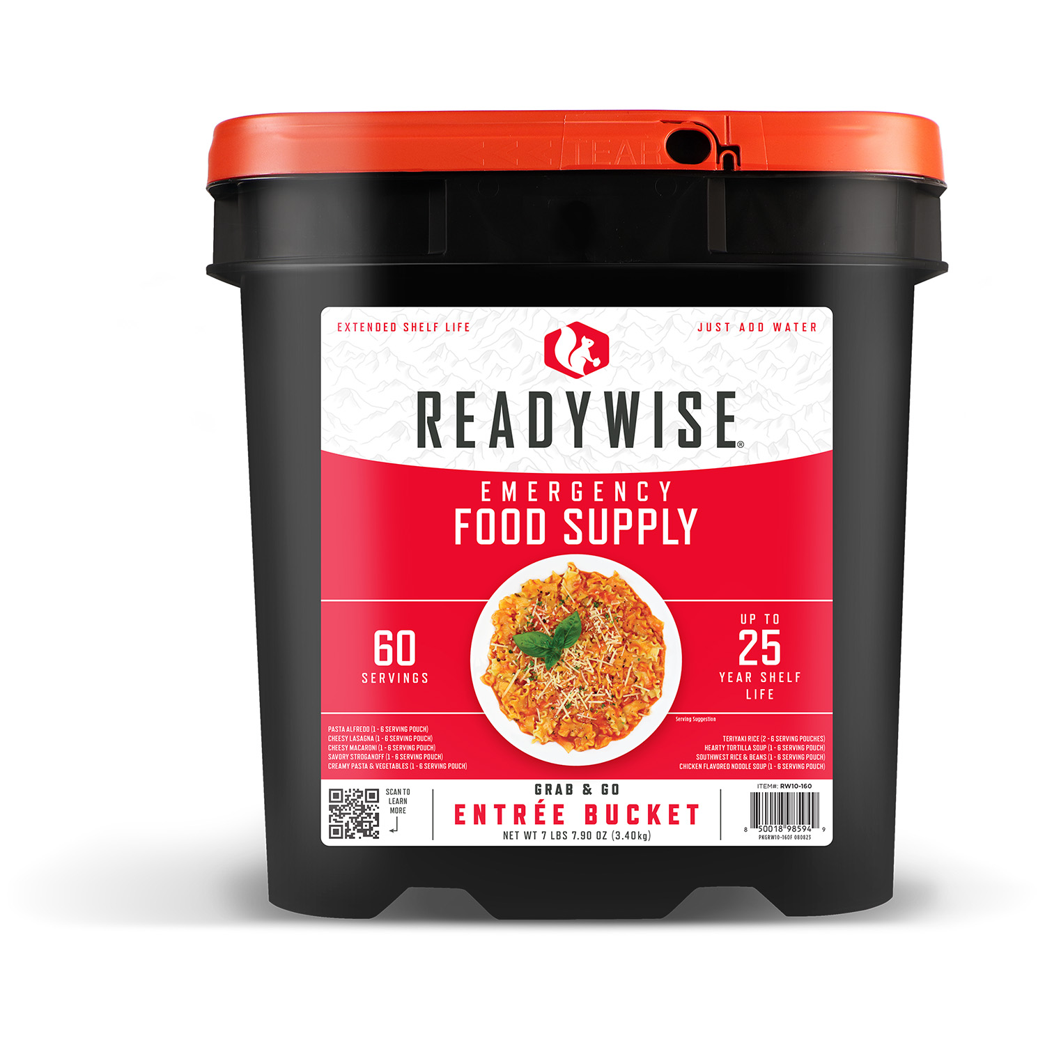Wise RW10-160 Entree Grab & Go Bucket 60 Servings