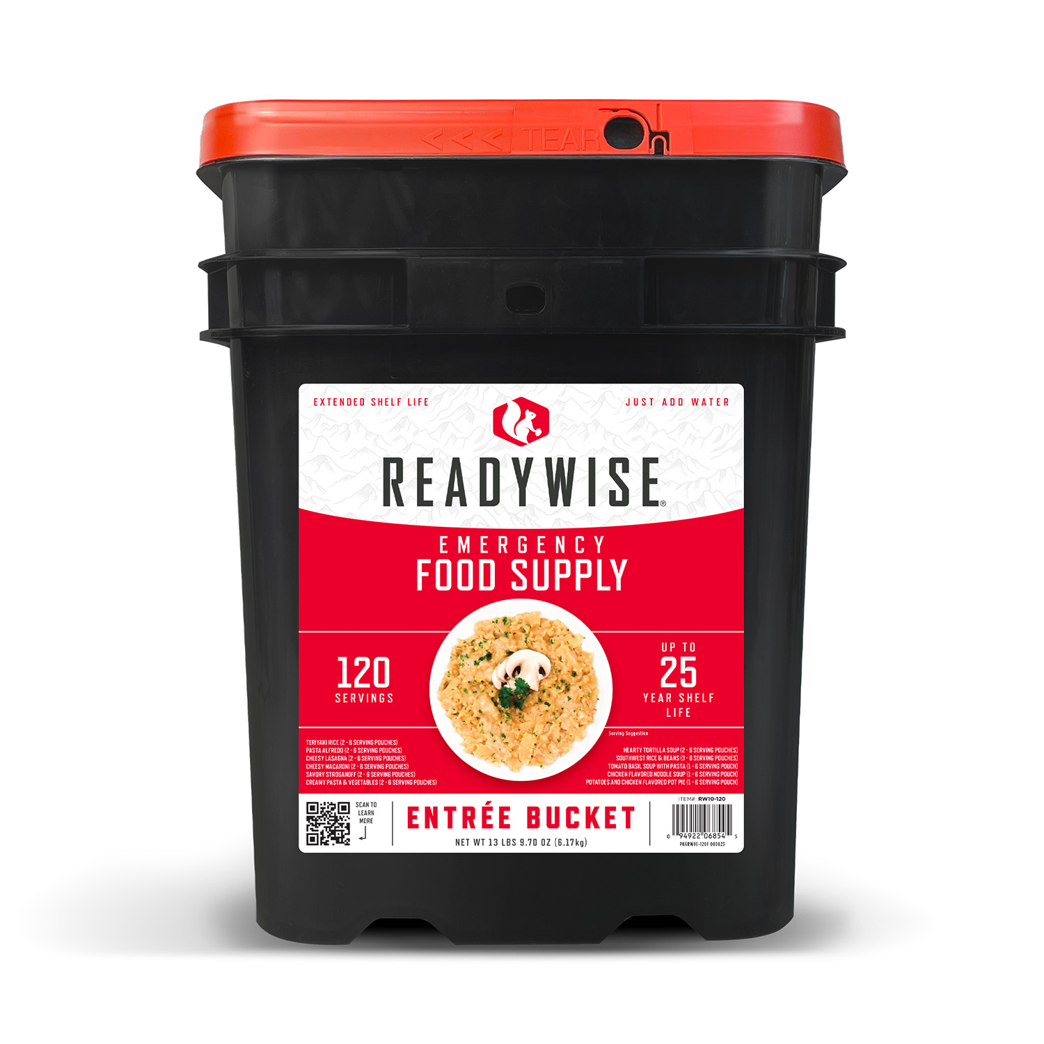 Wise RW10-120 Entree Grab & Go Bucket 120 Servings