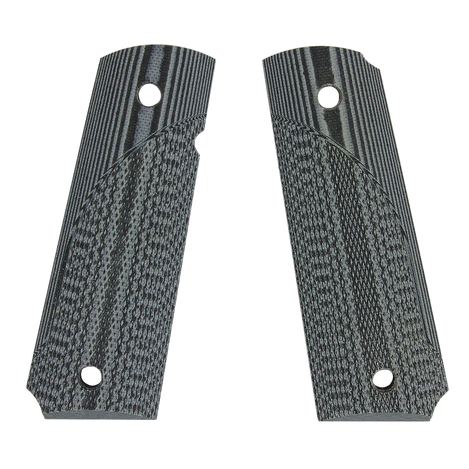 Pachmayr G10 Tactical Grip Checkered Black & Gray for 1911