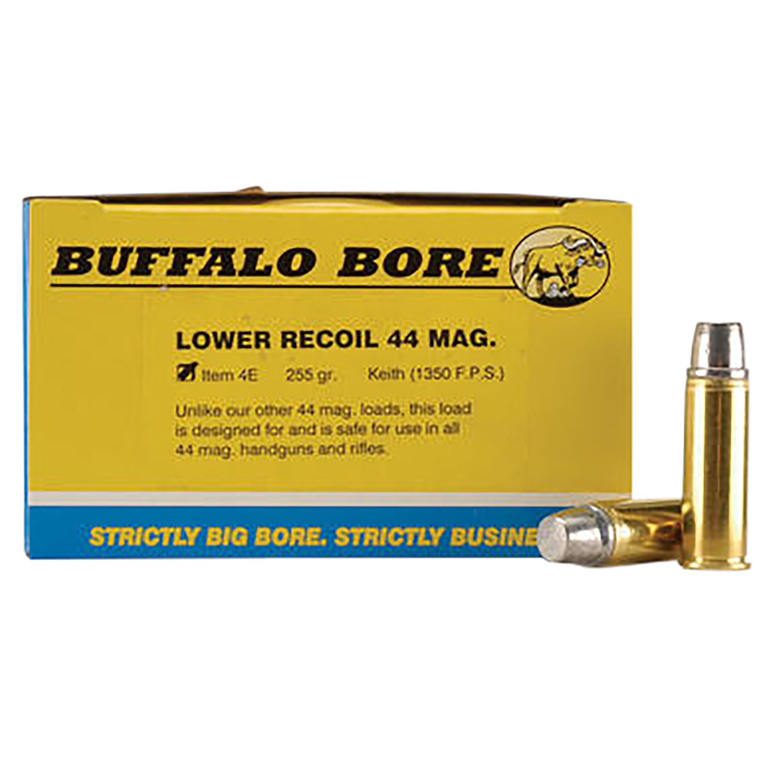 Buffalo Bore 44 Rem Mag 255GR Low Recoil 20 Rounds
