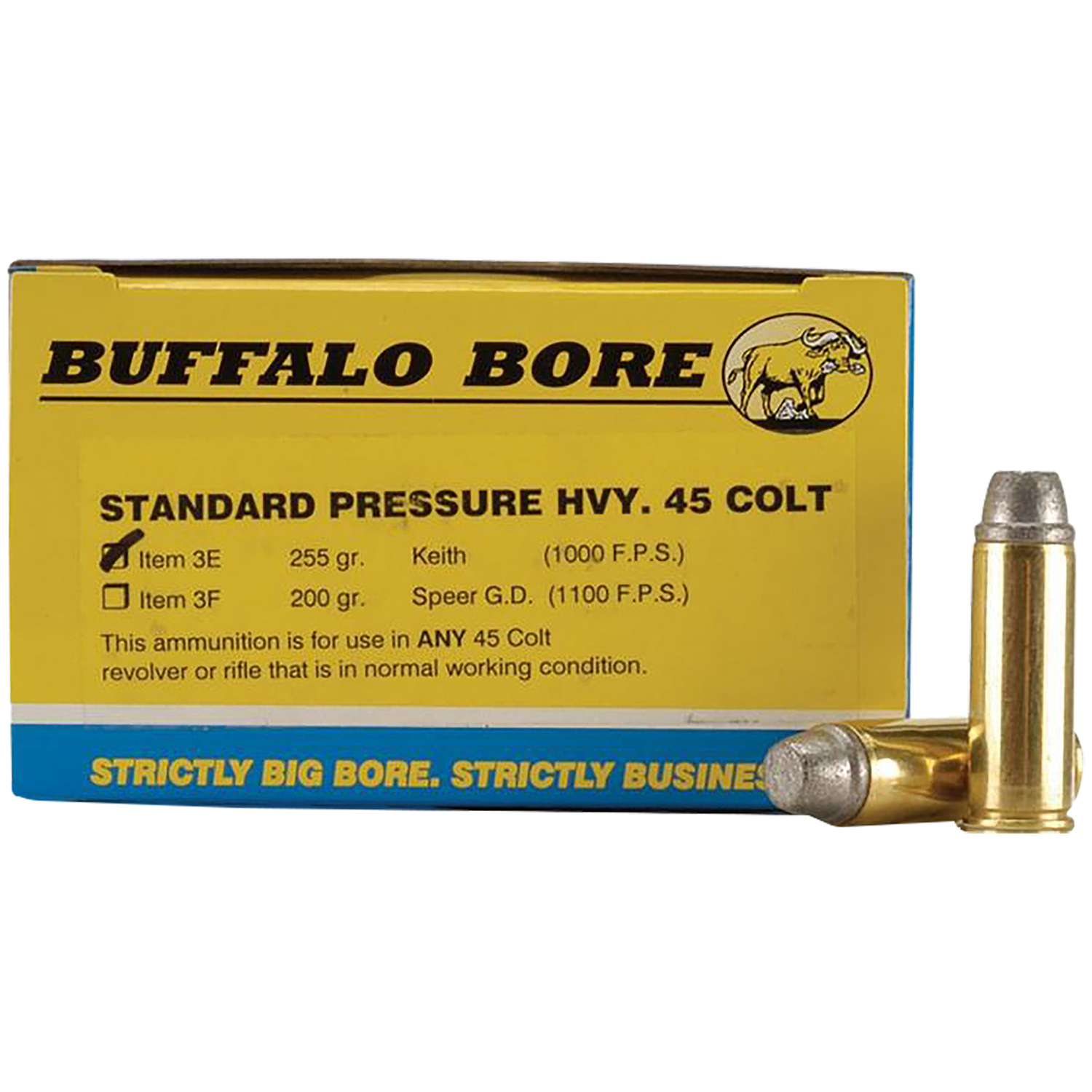 Buffalo Bore 45 Colt 255GR Gas Checked Soft Cast 20/12