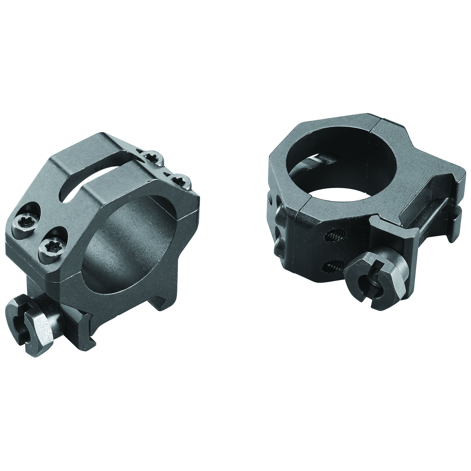 Weaver Four Hole Skeleton Rings 1 in Medium Matte Black