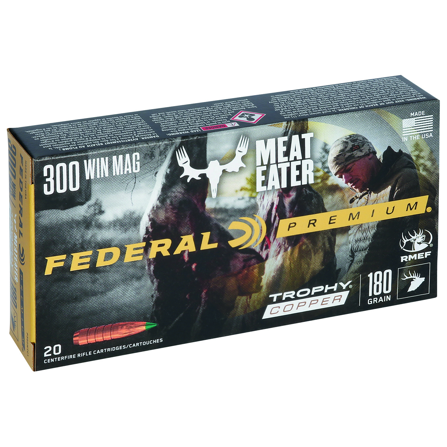 Federal Premium Trophy Copper 300 Win Mag 180 Gr 20 Rd.
