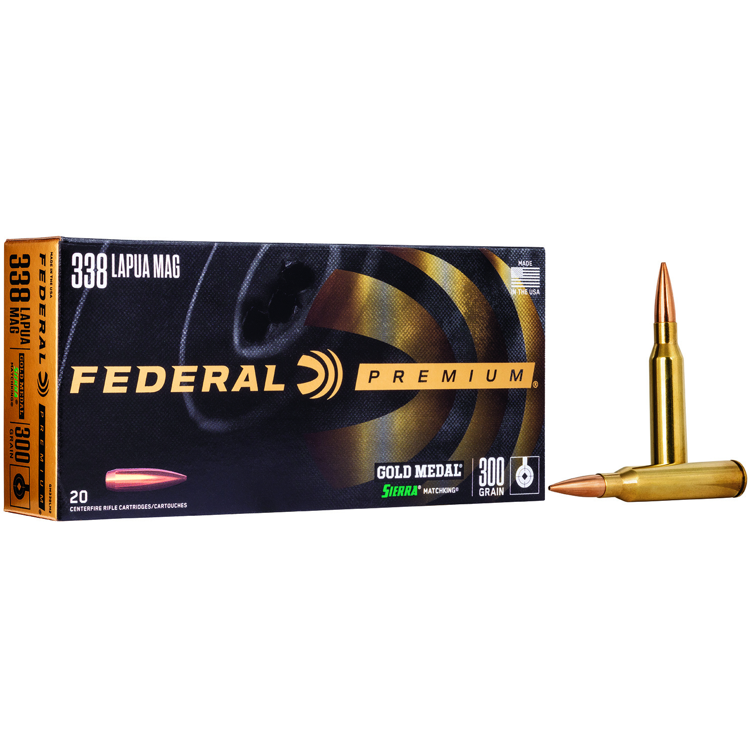 Federal 338 Lapua 300GR Matchking 20RD