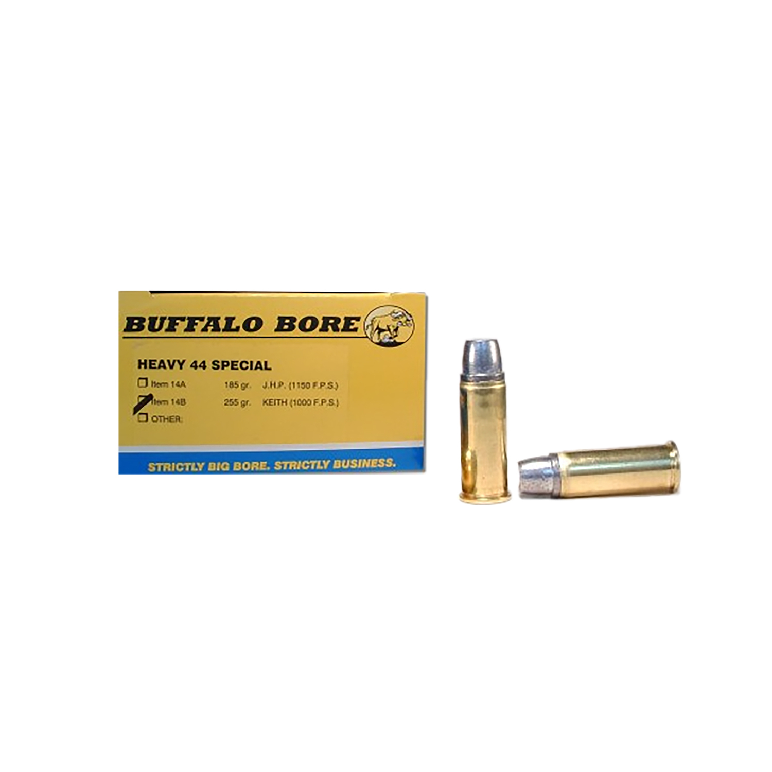 Buffalo Bore Ammunition 44 S&w Spl 255GR Hard Cast Semi Wadcutter 20/12