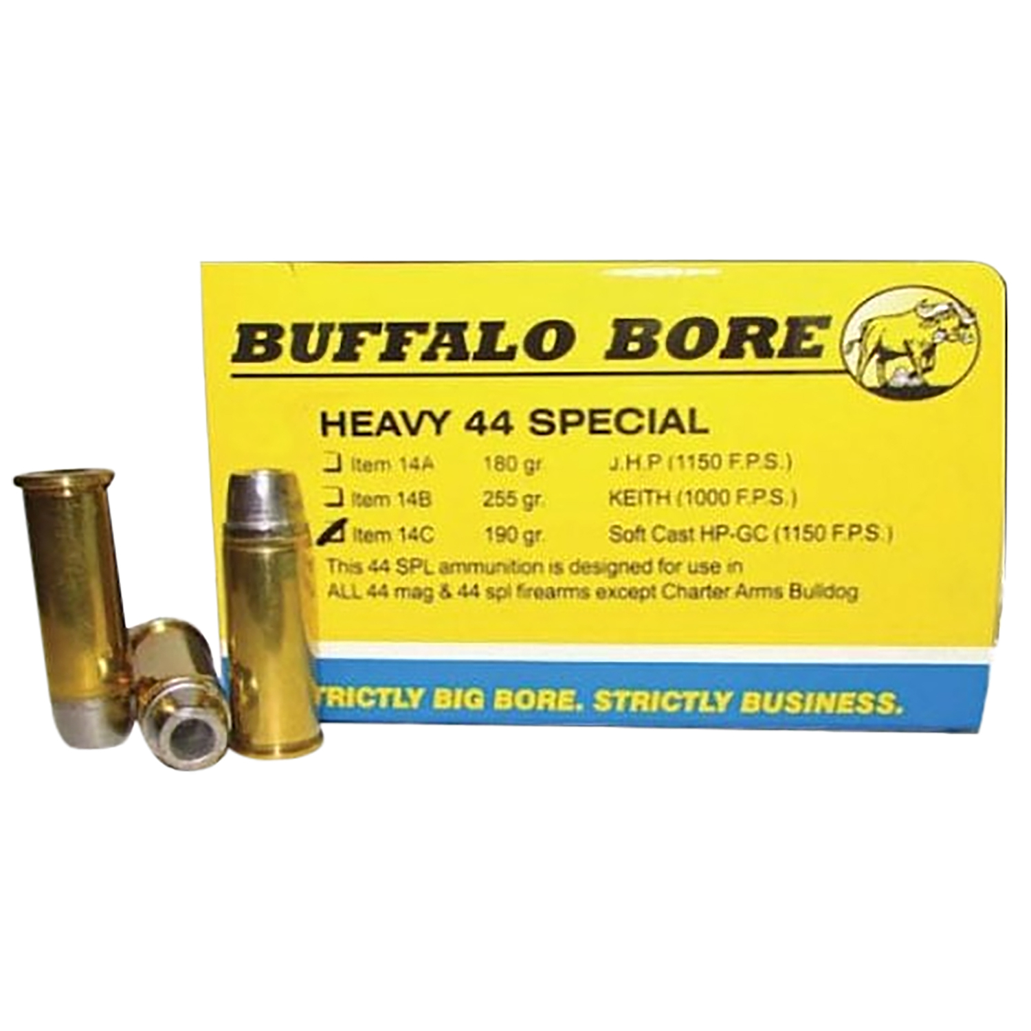 Buffalo Bore 44 S&w Spl 190GR Soft Cast Hollow Point 20/12