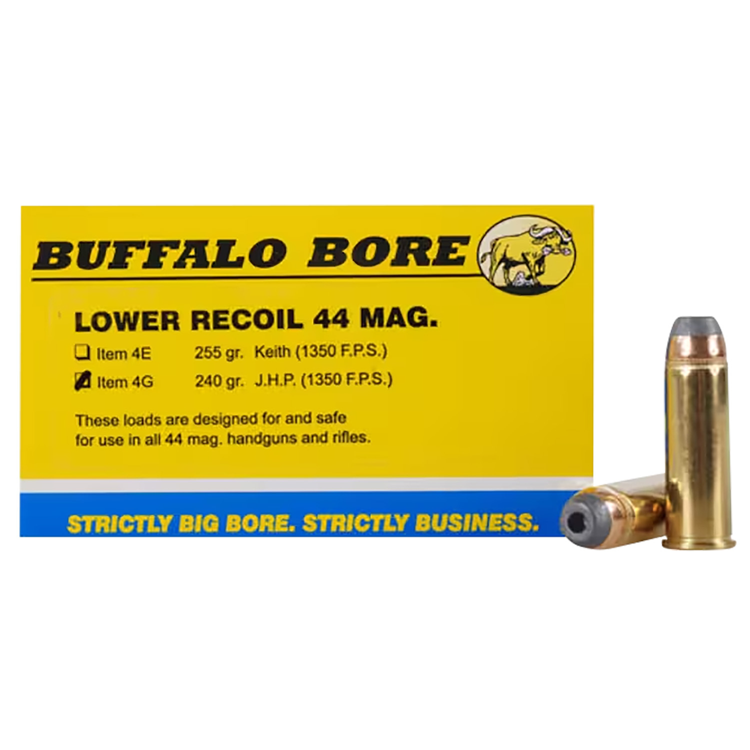 Buffalo Bore 44 Rem Mag Low Recoil 240GR Jhp 20/12