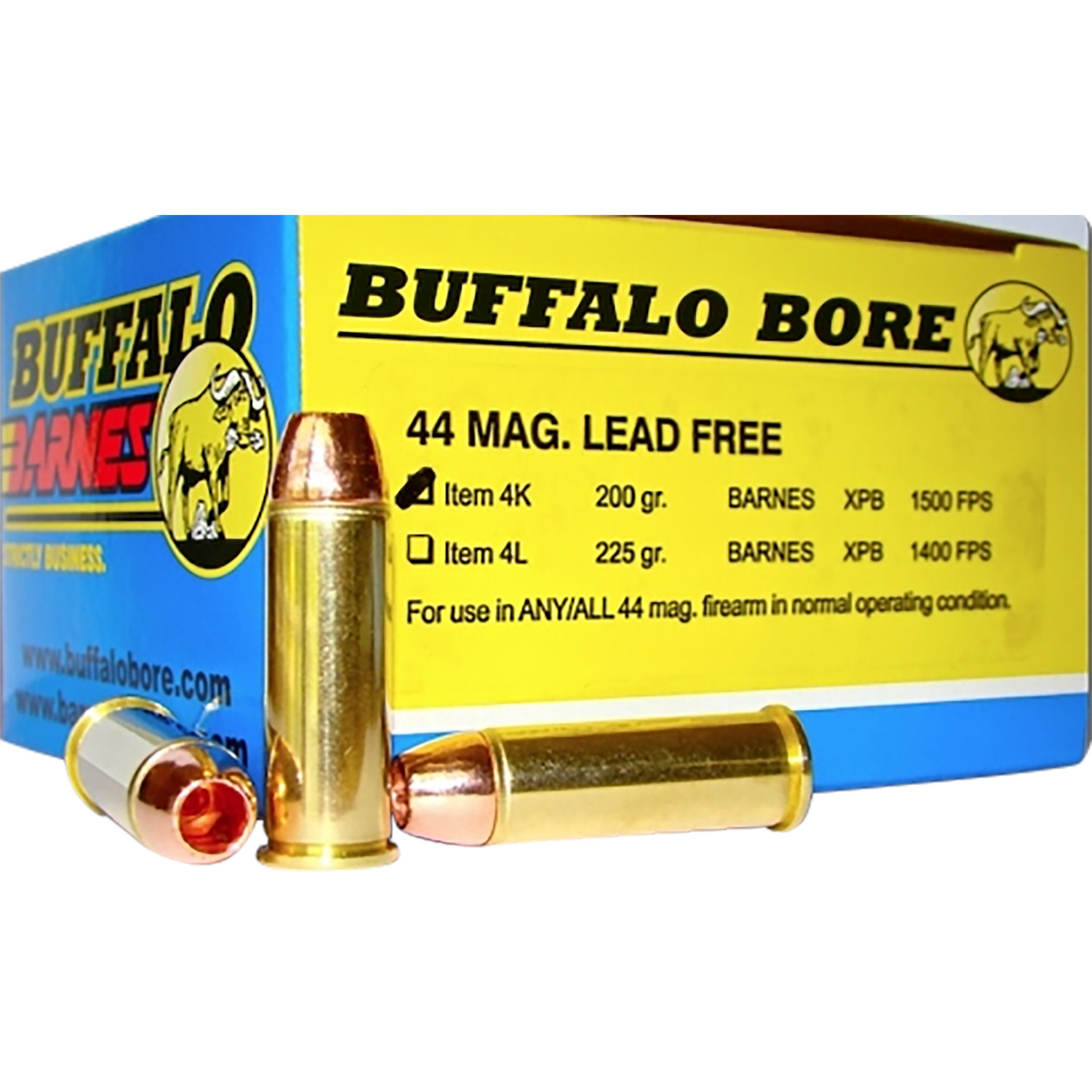 Buffalo Bore Ammunition 44 Rem Mag 200GR Barnes Vor-tx Xpb 20/12