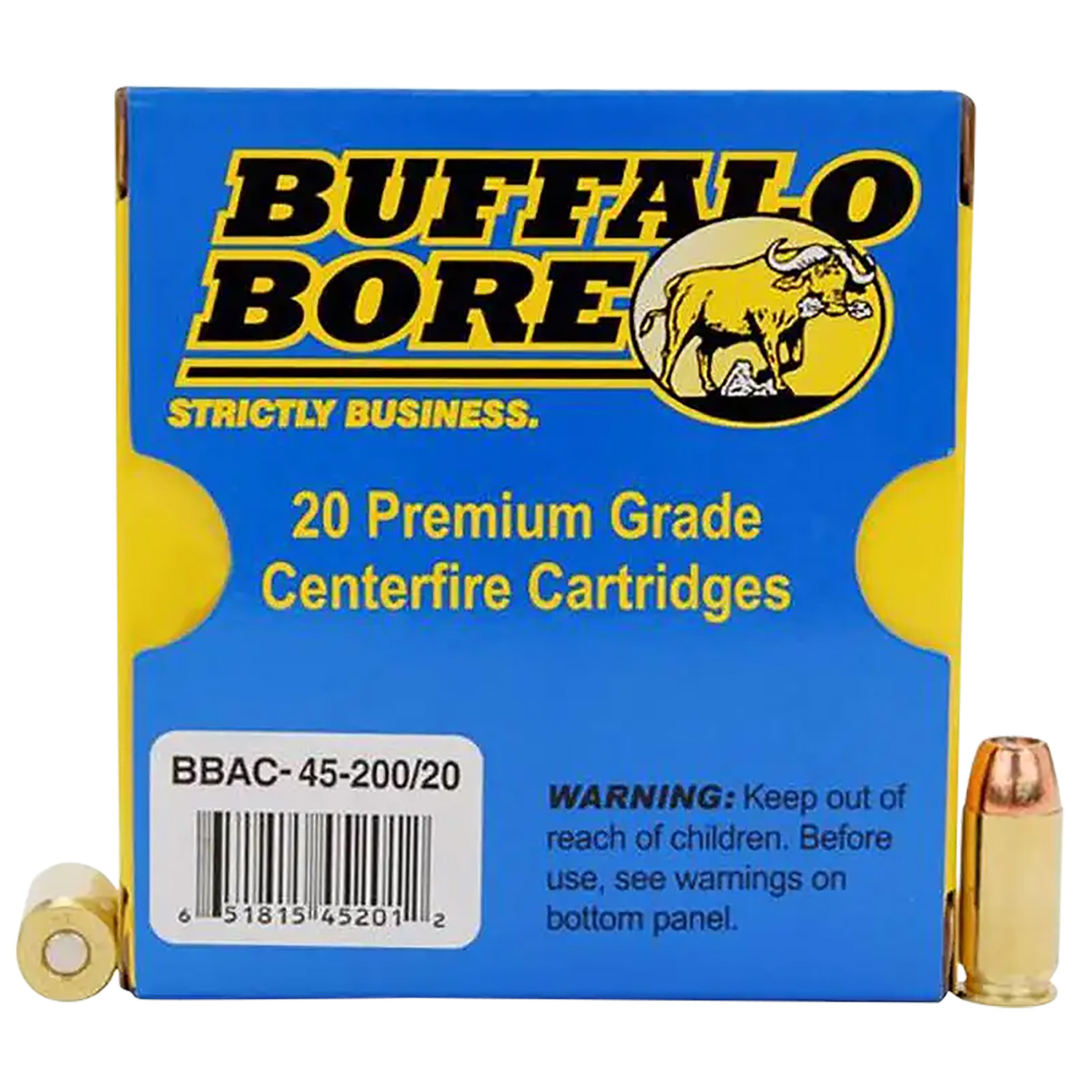 Buffalo Bore 45 Acp +p 200GR Jhp 20 Rounds