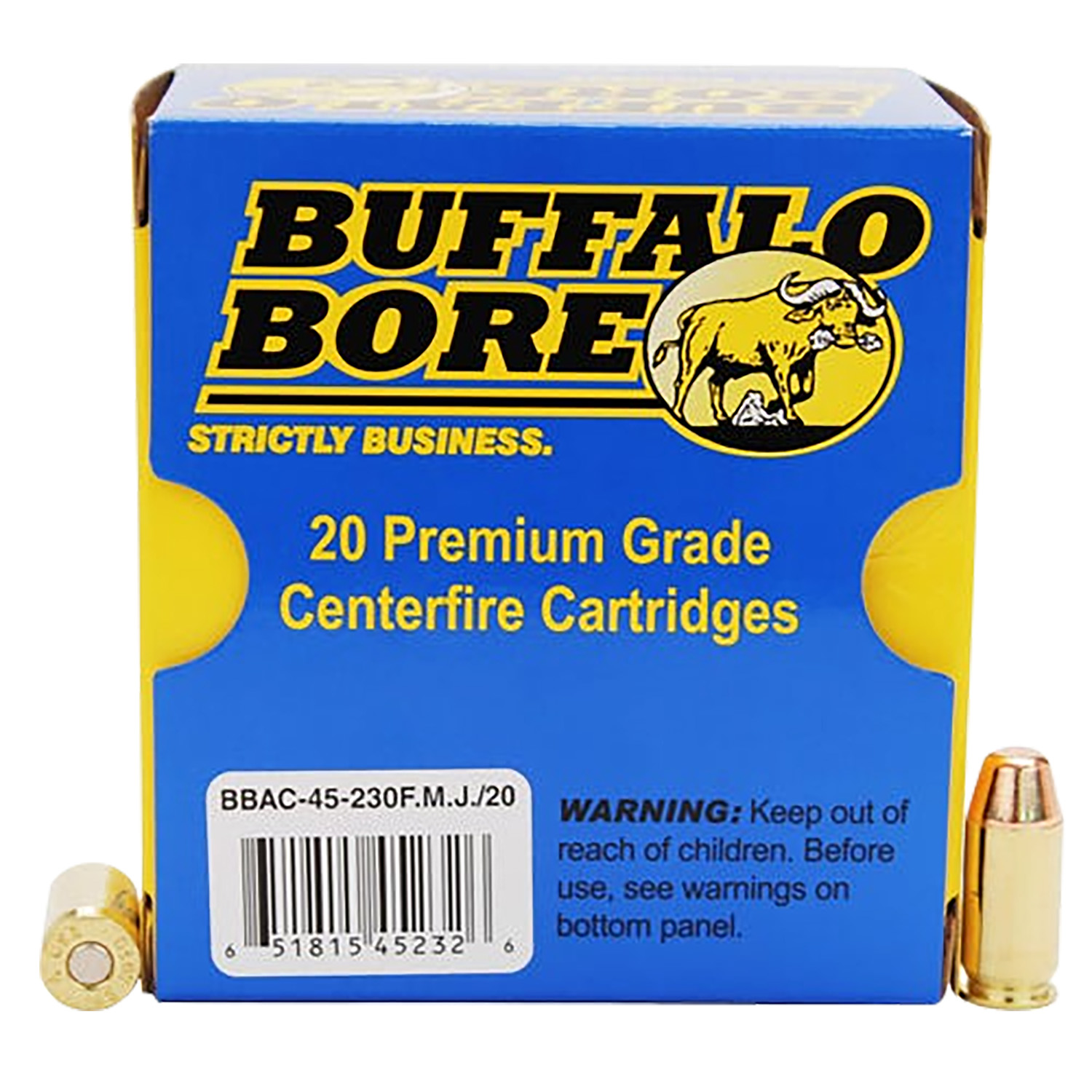 Buffalo Bore 45 Acp +p 230GR Fmj 20 Rounds