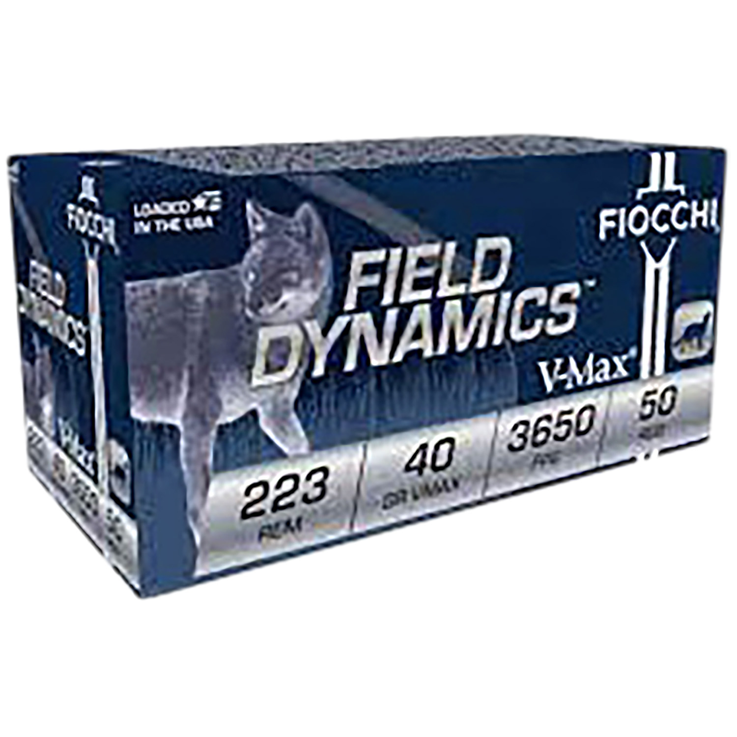 Fiocchi 223FHVB 223 Rem 40GR Hornady V-max 50/4