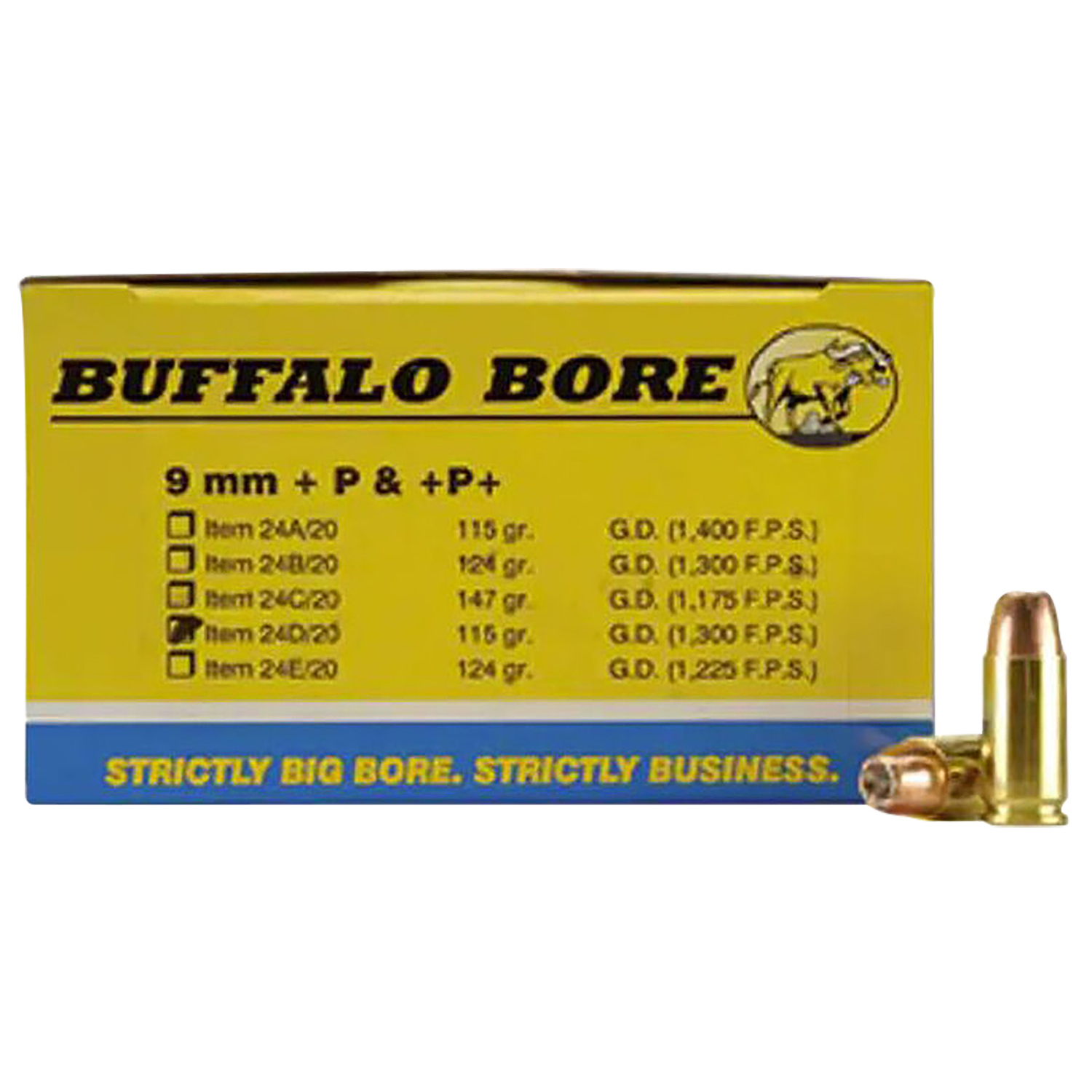 Buffalo Bore Ammunition 9MM 20+12 Personal Defense Jhp