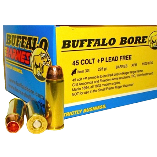 Buffalo Bore Ammunition 45 Colt +p 225GR Barnes Vor-tx Xpb 20/12