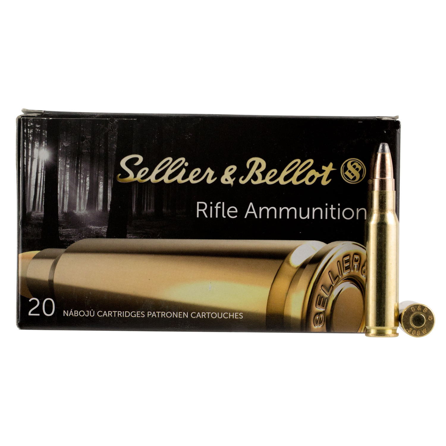 S&b SB308F 308WIN 180GR Soft Point 20/25
