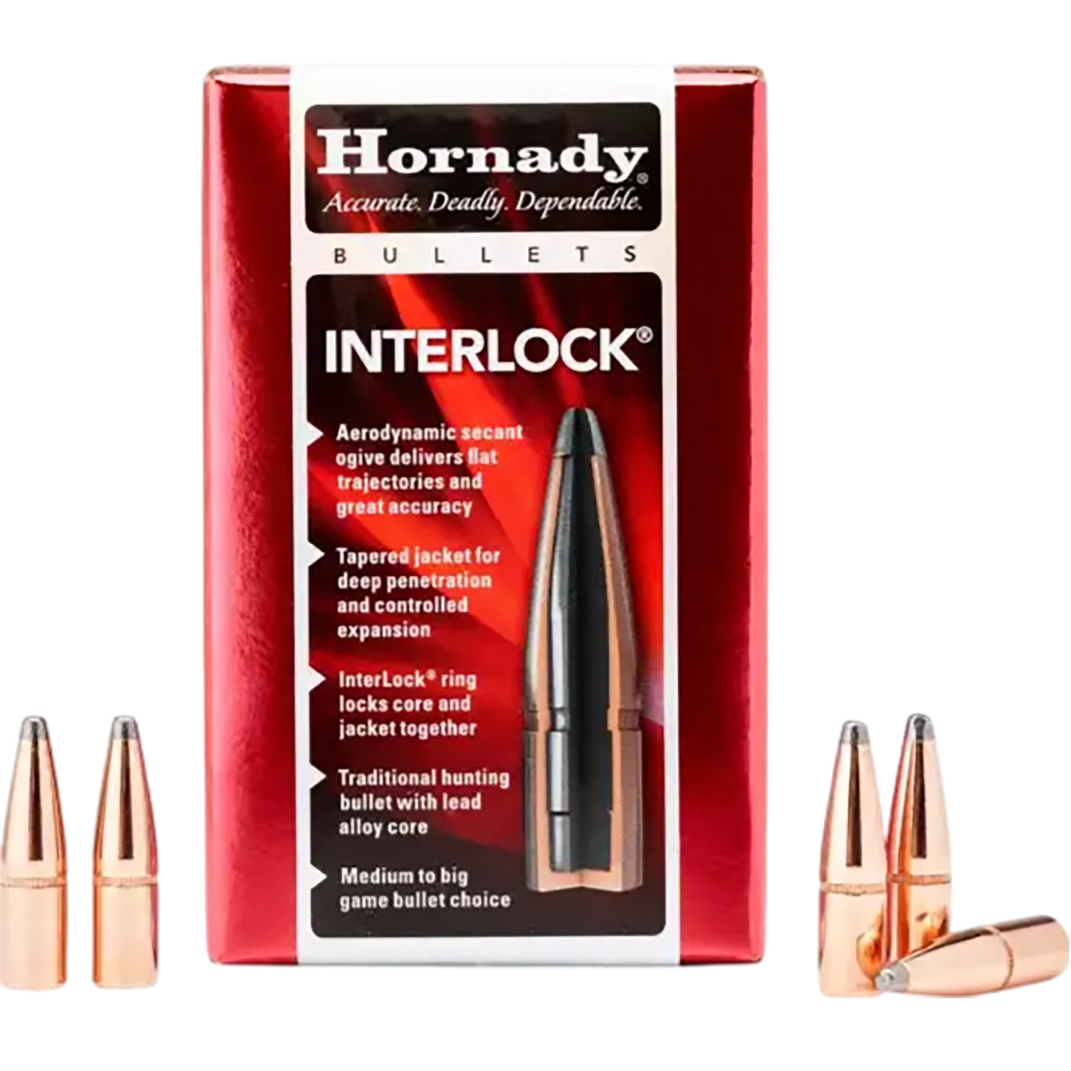 Hornady 7MM .284 162 Gr Boat Tail Spire Point 100 Per Box