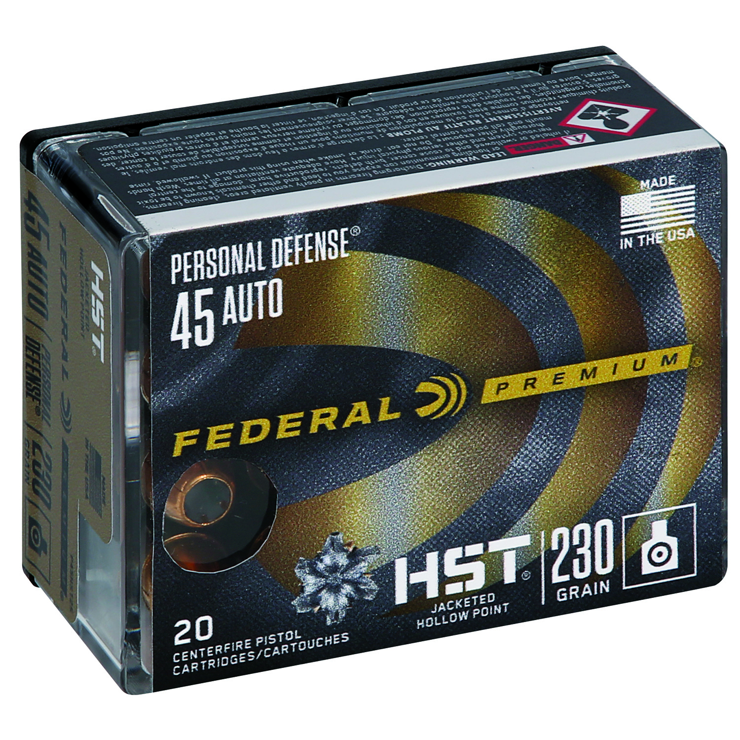 Federal Premium 45 Acp 230GR Hst Jhp 20RD