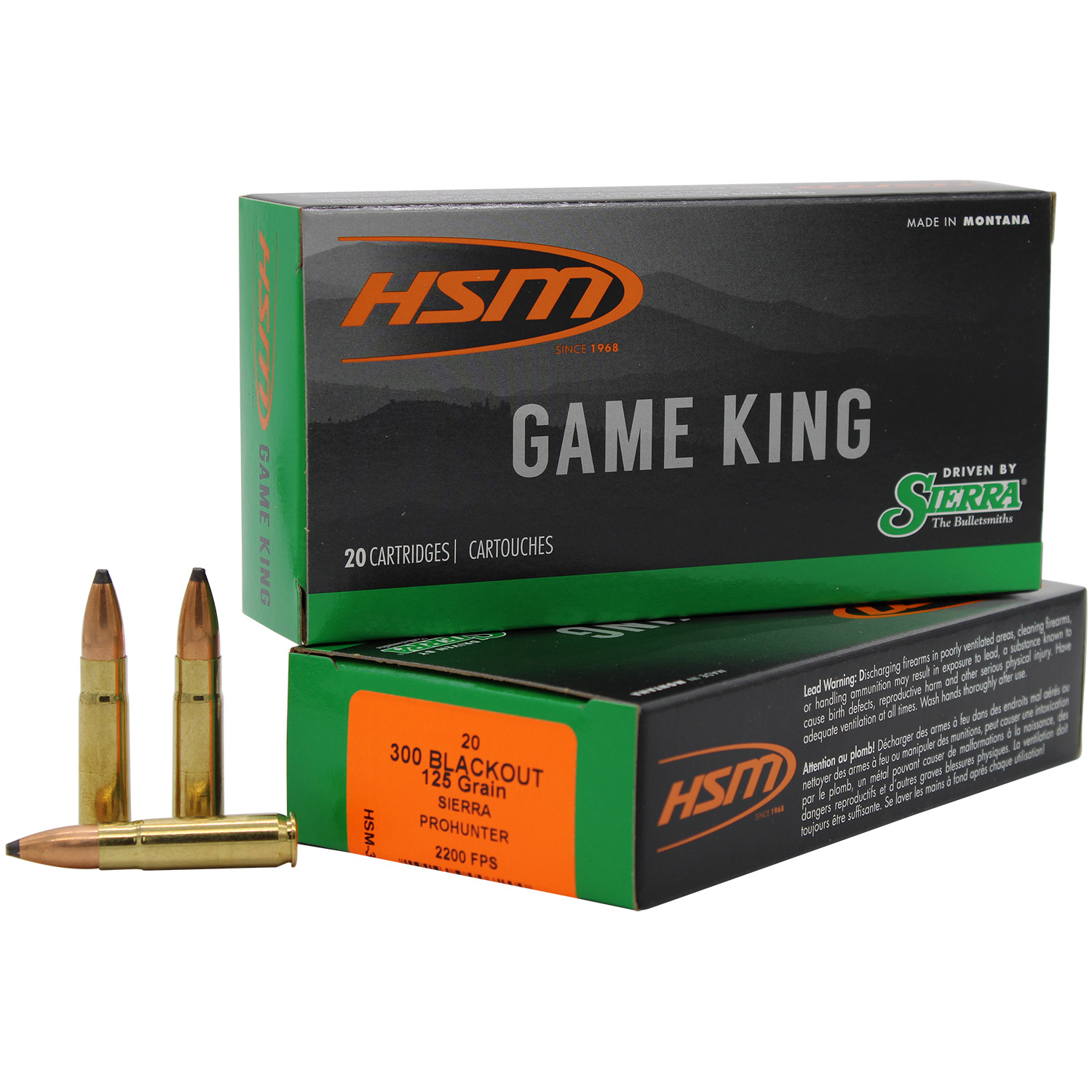 Hsm 300 Blackout 125GR Game King 20RD 25X/CS