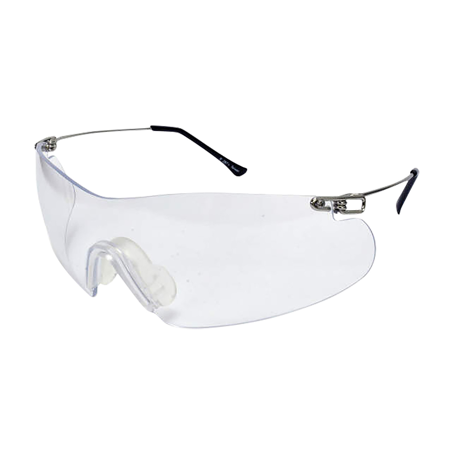 Radians CP5710CS Clay Pro Shooting Glasses Clear Lens Silver Frame