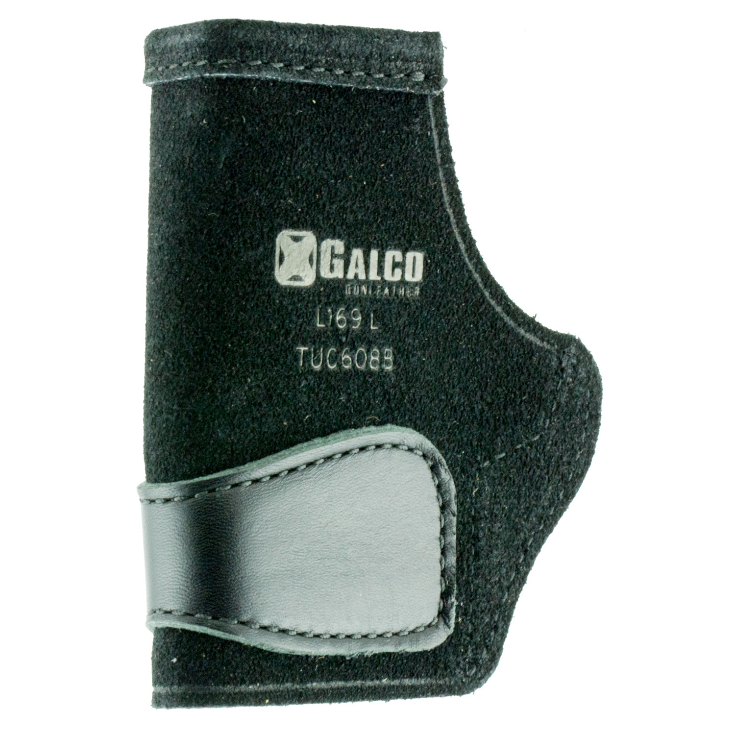 Galco TUC608B Tuck-n-go Iwb Holster Black Leather