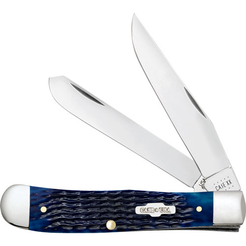 Case Blue Bone Corn Cob Jig Trapper Knife