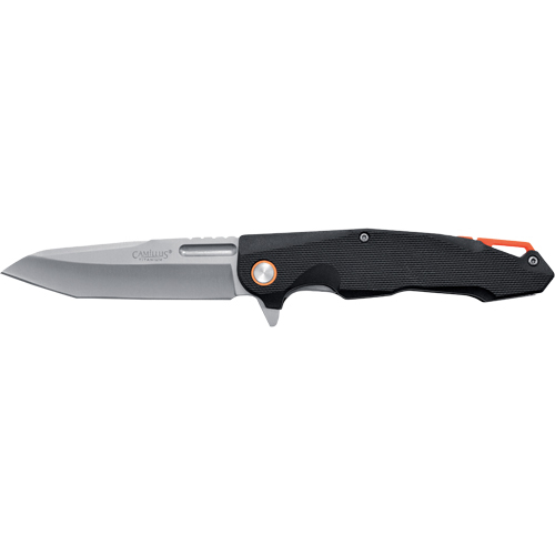 Camillus Regent Folding Knife 8.6 Stainless Steel Blade Black