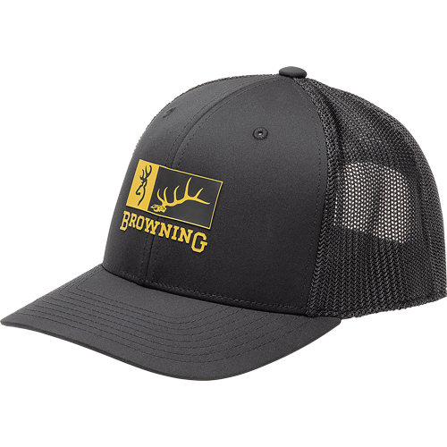 Browning Cap Elk Ridge 110MESH Back Rec Patch Black/gold - Image 2