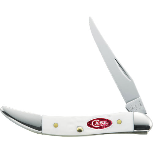 Case Texas Toothpick Knife With White Synthetic Handle