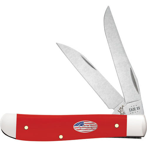 Case Knives American Workman Mini Trapper Red Synthetic