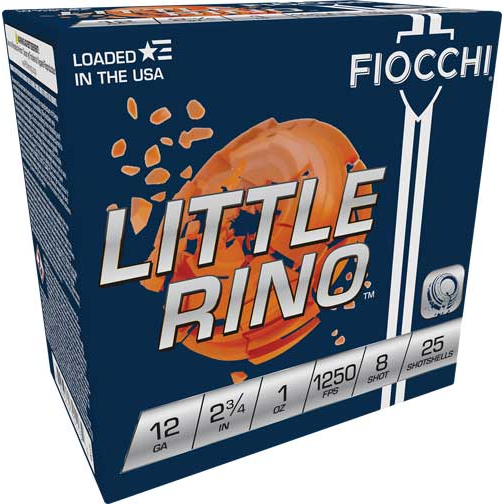 Fiocchi Little Rino 12GA 2.75 1OZ 8 250RD Case