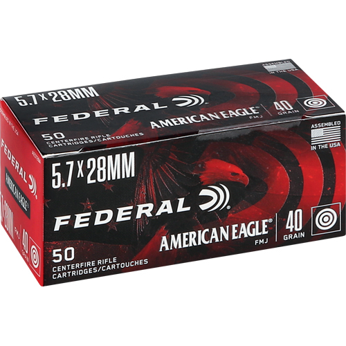 Federal American Eagle 5.7X28MM 40GR Fmj 50RD