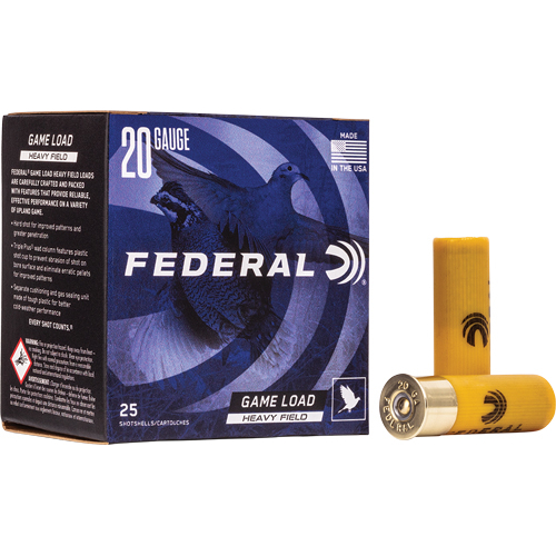 Federal Game Load 20GA 2.75 1OZ 6 250RD Case Lot