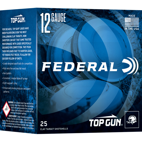 Federal Top Gun 12GA 1OZ 8 1250FPS 250RD Case Lot