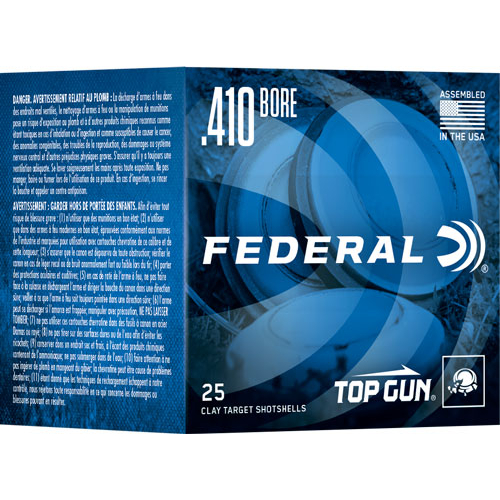 Federal Top Gun 410 2.5 1/2OZ 9 250RD Case Lot