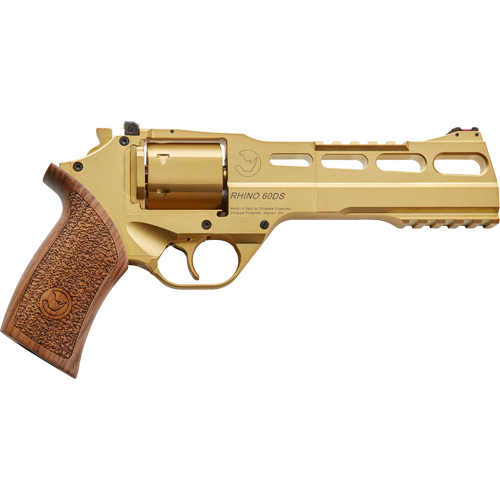 Chiappa Rhino 60SA 357MAG 6 Adjustable Sight Gold/walnut