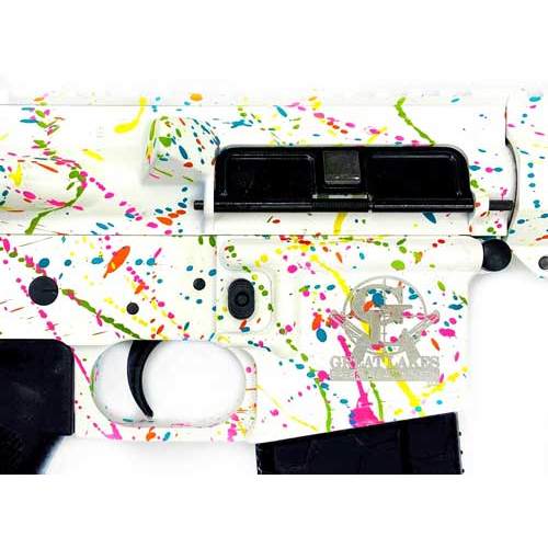 Great Lakes Firearms GL-15 223 Wylde 16 Barrel 30RD Mag Splatter White - Image 2