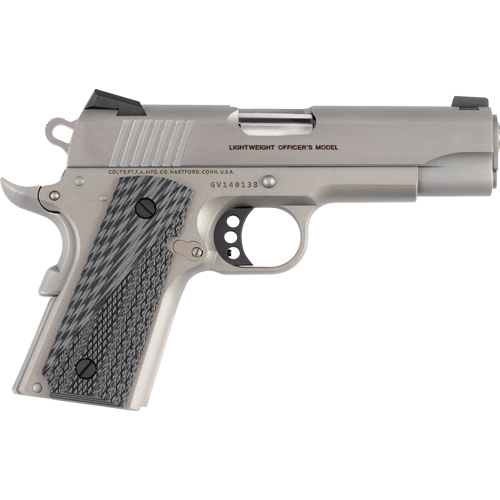 Colt 1911 Lightweight Officer 45 Acp 4.25 8+1 Stainless Cerakote