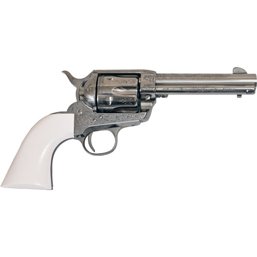Cimarron Frontier 45LC 6-SHOT Engraved Nickel/ivory